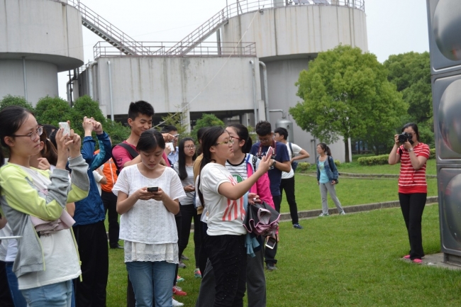 参观中水梯级利用工程